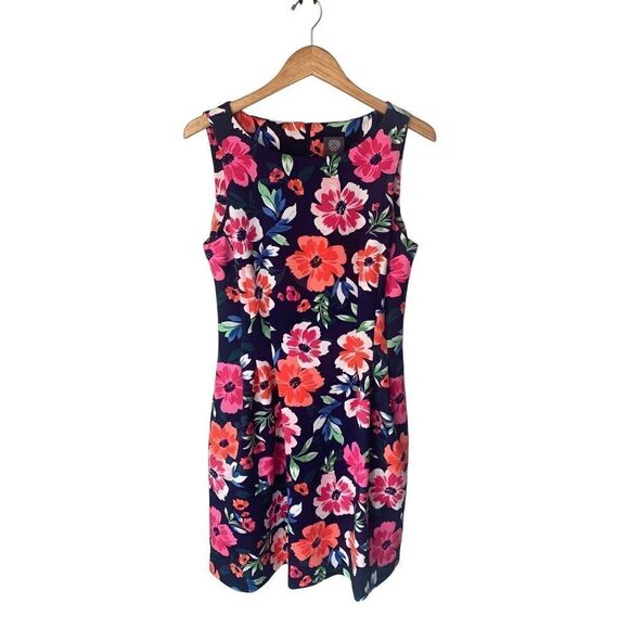 Vince Camuto Sleeveless Floral Fit and Flare Mini Dress - Picture 6 of 13